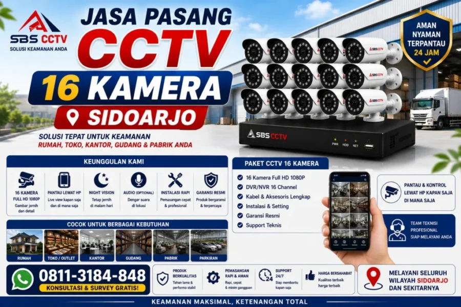 jasa-pasang-cctv-16-kamera-sidoarjo